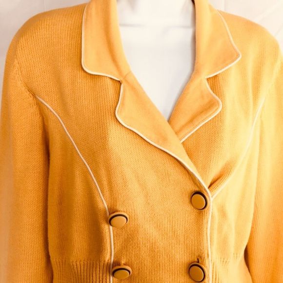 Anthropologie Sparrow Yellow Cardigan Jacket - Picture 2 of 6